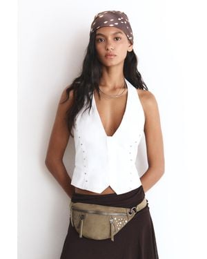 Pull&Bear Studded Belt Bag - Grey