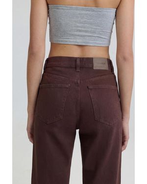 Pull&Bear High-Waist Mom Jeans - Brown