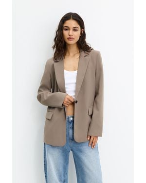 Pull&Bear Basic Blazer - Blue
