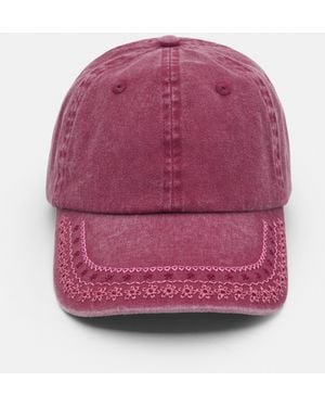 Pull&Bear Embroidered Cap - Pink
