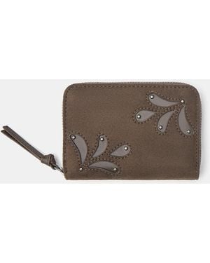 Pull&Bear Embellished Wallet - Grey