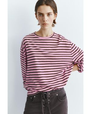 Pull&Bear Long-Sleeve T-Shirt - Red