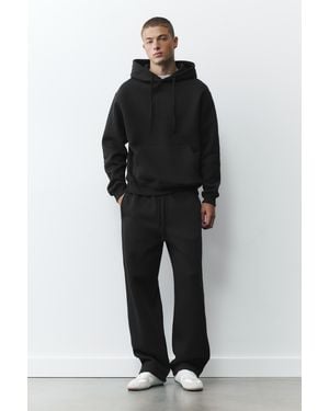 Pull&Bear Set Aus Joggerhose Und Sweatshirt - Schwarz