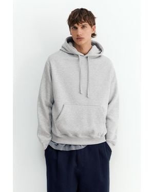 Pull&Bear Basic Hoodie - Grey