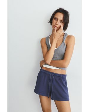Pull&Bear Sports Shorts With Elastic Waist - Blue