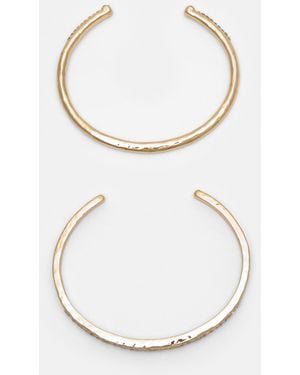 Pull&Bear Pack Of 2 Shimmery Bracelets - White