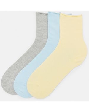 Pull&Bear 3Er-Pack Socken - Weiß