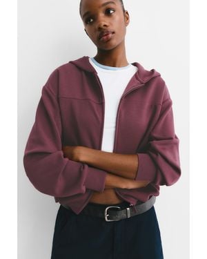 Pull&Bear Balloon Hoodie - Purple