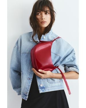 Pull&Bear Shoulder Bag With Strap Detail - Grey