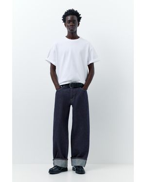 Pull&Bear Selvedge Straight-Leg Jeans - Blue