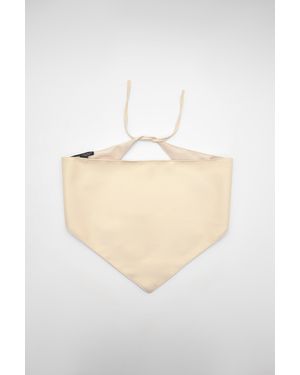 Pull&Bear Leather Effect Bandana Belt - White