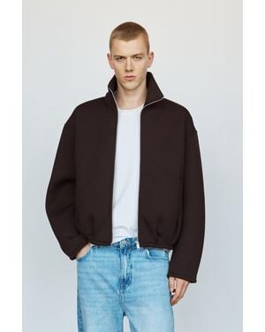 Pull&Bear Neoprene Balloon Jacket - Grey