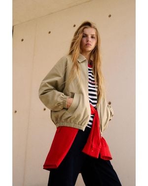 Pull&Bear 100% Cotton Jacket - Green