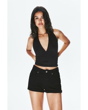 Pull&Bear Denim Shorts - Black
