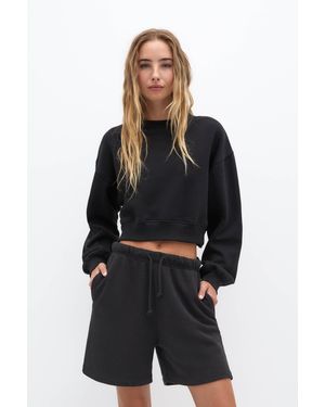 Pull&Bear Basic Tracksuit Bermuda Shorts - Blue