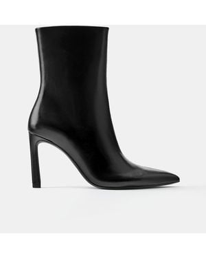 Pull&Bear High-Heel Ankle Boots - Black