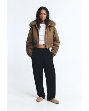 Pull&Bear Barrel Fit Tracksuit Trousers - Blue