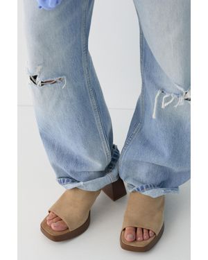 Pull&Bear Heeled Clogs - Brown