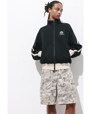 Pull&Bear Ripstop Cargo Bermuda Shorts - White