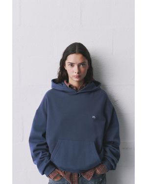 Pull&Bear Pacific Republic Hoodie - Blue