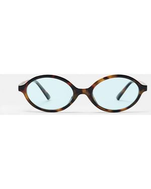 Pull&Bear Oval Sunglasses - Blue
