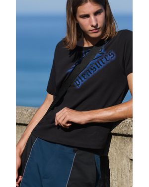 Pull&Bear Pleasures X Stwd T-Shirt - Blue