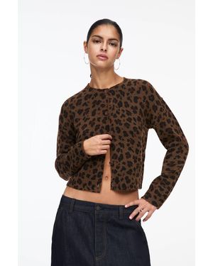 Pull&Bear Cardigan Im Leoparden-Look - Schwarz