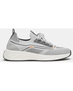 Pull&Bear Fabric Trainers - White