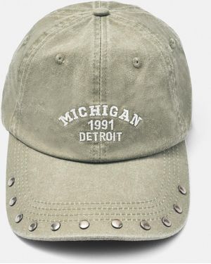 Pull&Bear Michigan-Basecap Mit Nieten - Mehrfarbig