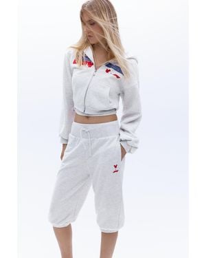 Pull&Bear Capri-Jogginghose Disney X F1 - Weiß