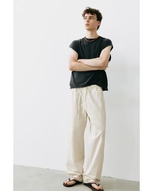 Pull&Bear Rustic Joggers - White