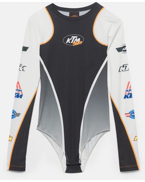 Pull&Bear Ktm X Stwd Bodysuit - Black