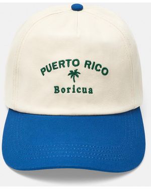 Pull&Bear Puerto Rico Cap - Blue
