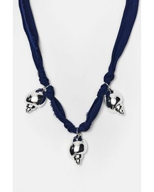 Pull&Bear Seashell Necklace - Blue