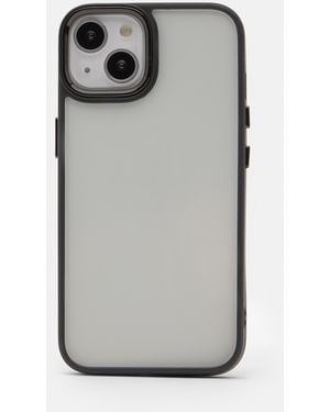 Pull&Bear Transparent Iphone Case With Contrast - Grey