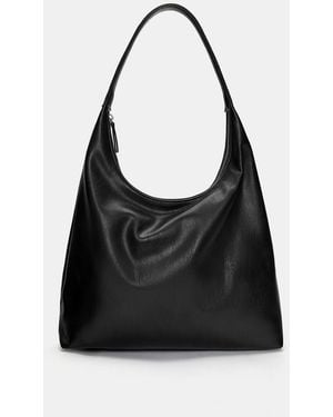 Pull&Bear Faux Leather Shopper Bag - White