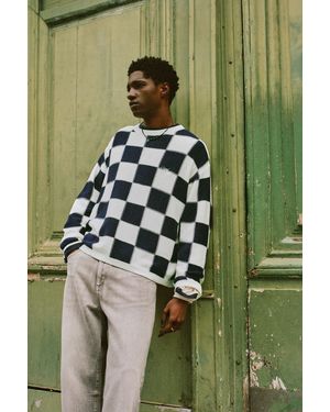 Pull&Bear Stwd Checked Jumper - Grey