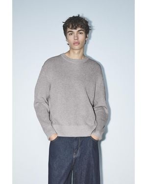 Pull&Bear Basic Knit Jumper - Grey
