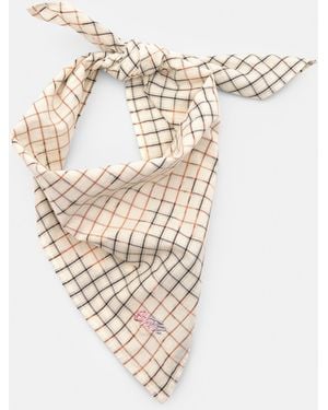 Pull&Bear Bandana-Halstuch Mit Karos - Weiß