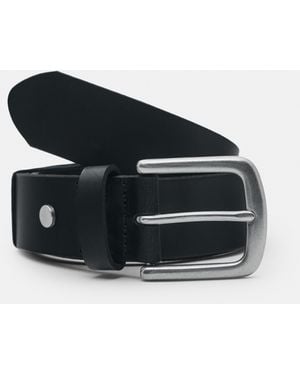 Pull&Bear 100% Leather Belt - Black