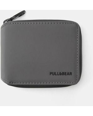 Pull&Bear Rubberised Wallet - Grey