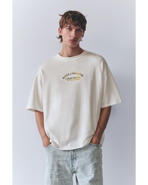 Pull&Bear West Paradise Graphic T-Shirt - White