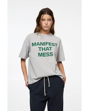 Pull&Bear Manifest That Mess T-Shirt - Multicolour