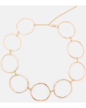 Pull&Bear Circle Belt - Natural