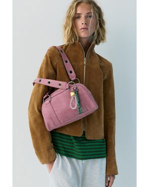 Pull&Bear Schultertasche Mit Zierde - Grün