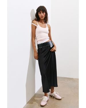 Pull&Bear Retro Lace-Up Trainers - Pink