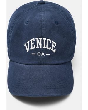Pull&Bear Basecap Mit Venice-Grafik - Blau