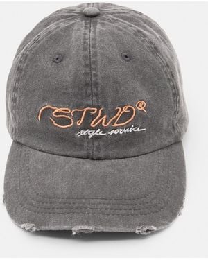 Pull&Bear Embroidered Stwd License Cap - Grey