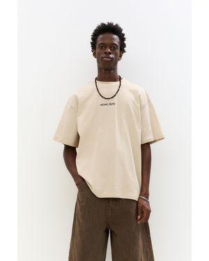 Pull&Bear Shirt Mit Frauensilhouette - Natur