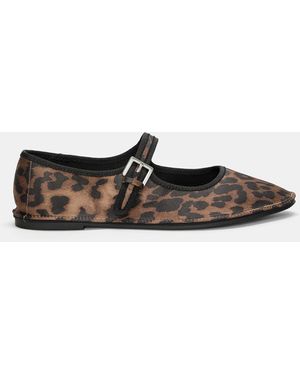 Pull&Bear Print Mary Janes - White